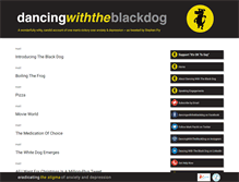 Tablet Screenshot of dancingwiththeblackdog.com